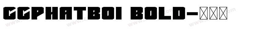 ccphatboi bold字体转换
